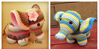 Amigurumi Peanut The Elephant Crochet Free Pattern