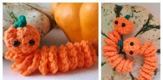 Pumpkin Worry Worm Crochet Free Pattern