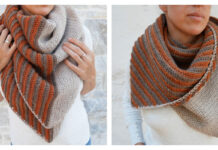 Ribbed Square Shawl Crochet Free Pattern