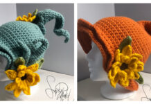 Sunflower Pixie Hat Crochet Pattern