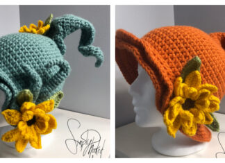 Sunflower Pixie Hat Crochet Pattern