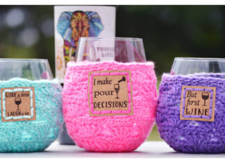Wine Cozy Crochet Free Pattern