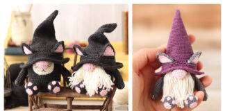 Amigurumi Cat Gnome Crochet Free Pattern