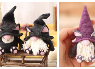 Amigurumi Cat Gnome Crochet Free Pattern