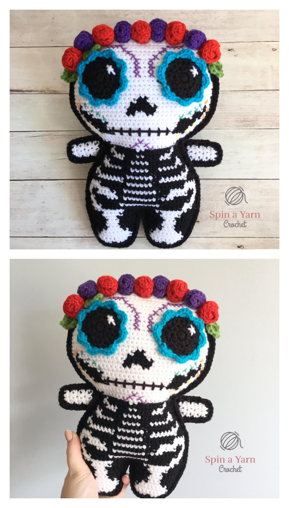 Amigurumi Sugar Skull Crochet Free Pattern