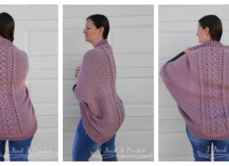 Cozy Cabled Shrug Crochet Free Pattern