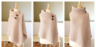 Vienna Wrap Poncho Crochet Free Pattern