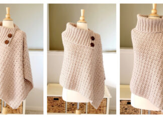 Vienna Wrap Poncho Crochet Free Pattern