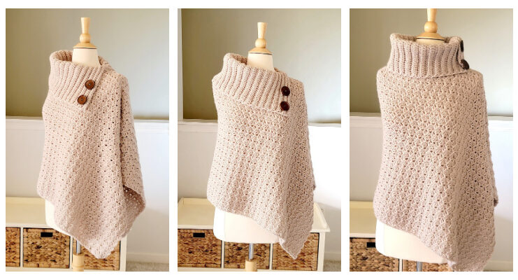 Vienna Wrap Poncho Crochet Free Pattern