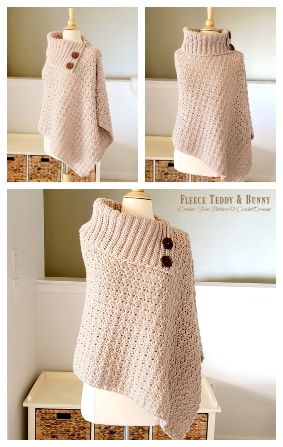 Vienna Wrap Poncho Crochet Free Pattern