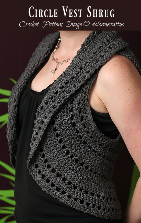 Circle Vest Shrug Crochet Pattern