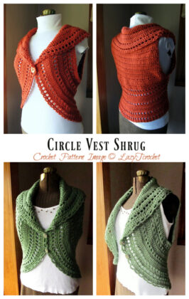 Circle Vest Shrug Crochet Pattern - Crochet & Knitting