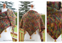 Diana Herringbone Shawl Crochet Free Pattern