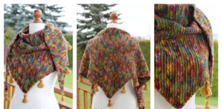 Diana Herringbone Shawl Crochet Free Pattern