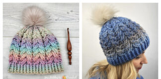 Dreamy Cable Hat Crochet Free Pattern