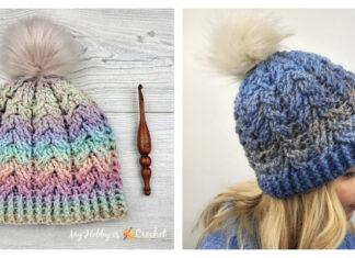 Dreamy Cable Hat Crochet Free Pattern