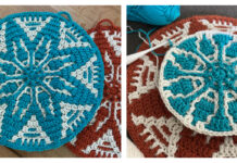 Mosaic Lotti Potholder Crochet Free Pattern