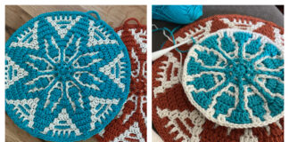 Mosaic Lotti Potholder Crochet Free Pattern