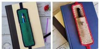 Pocket Bookmark Crochet Free Pattern