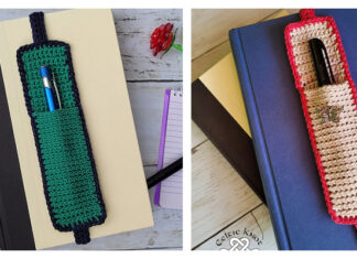 Pocket Bookmark Crochet Free Pattern