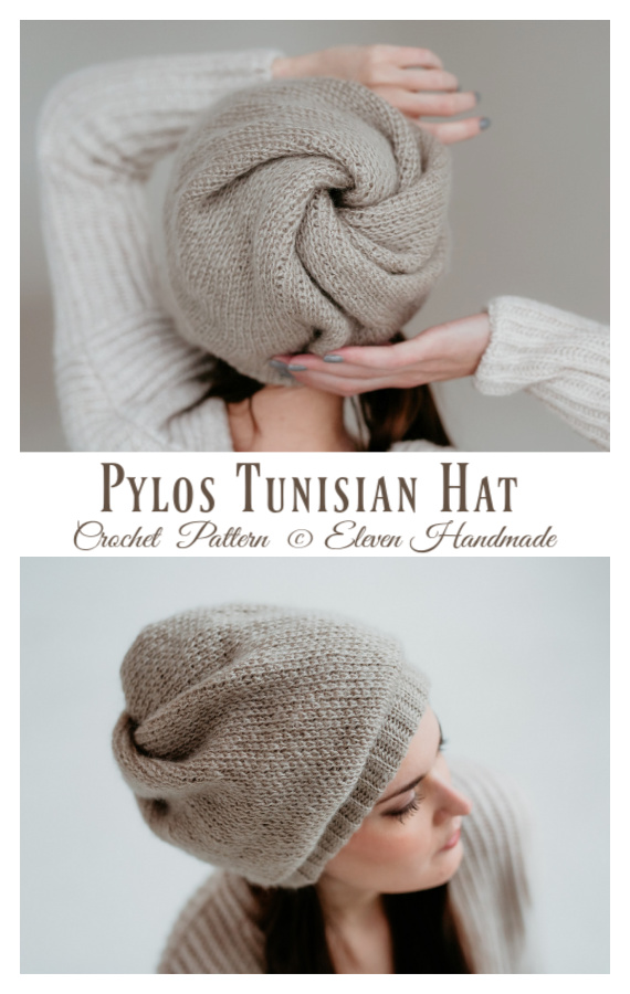 Pylos Tunisian Hat Crochet Pattern