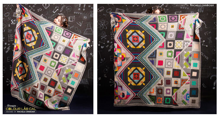 Scheepjes Colour Lab Blanket Crochet Free Pattern [CAL]