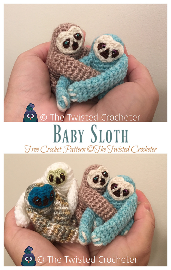 Amigurumi Baby Sloth Crochet Free Pattern