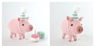 Amigurumi Birthday Piglet Crochet Free Pattern