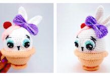 Amigurumi Bunny in Mug Crochet Free Pattern