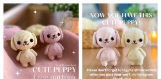 Amigurumi Cute Puppy Crochet Free Pattern