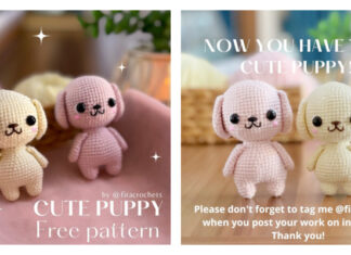 Amigurumi Cute Puppy Crochet Free Pattern