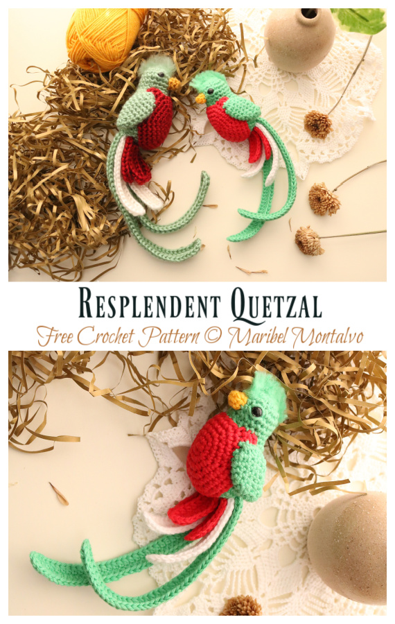 Amigurumi Resplendent Quetzal Crochet Free Pattern