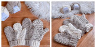 Calida Mittens Crochet Free Pattern