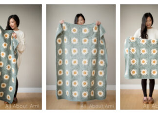 Cozy Days Daisy Blanket Crochet Free Pattern
