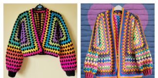 Granny Hexagon Cardigan Crochet Pattern