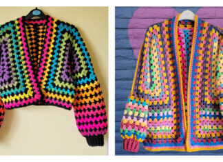 Granny Hexagon Cardigan Crochet Pattern