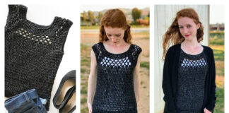 Midnight Sleeveless Top Crochet Free Patterns