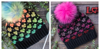 Snow Heart Beanie Crochet Pattern