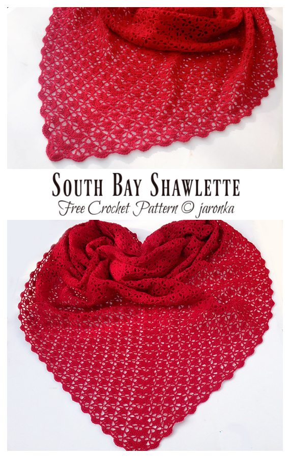 South Bay Shawlette Crochet Free Pattern