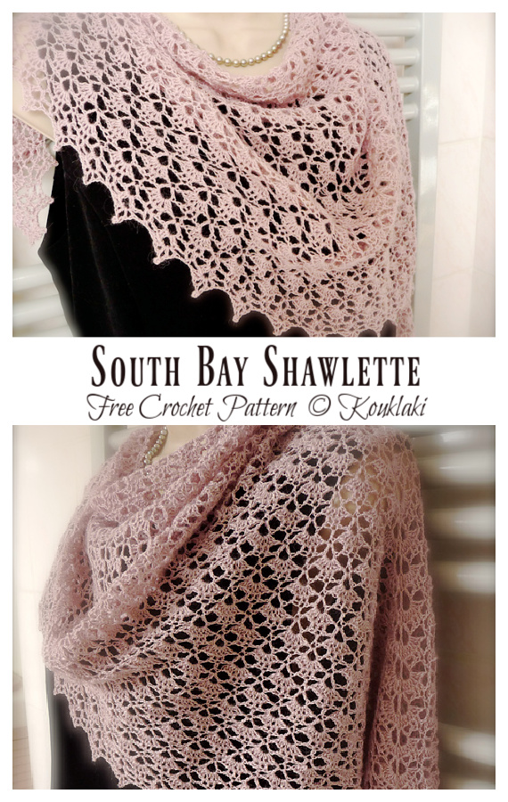 South Bay Shawlette Crochet Free Pattern