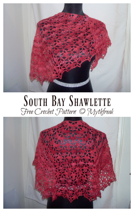 South Bay Shawlette Crochet Free Pattern