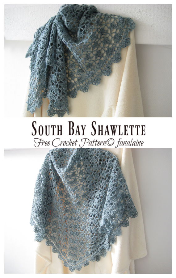 South Bay Shawlette Crochet Free Pattern