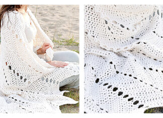 Unfolding Wings Blanket Crochet Free Pattern