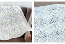 White Poinsettia Baby Afghan Crochet Free Pattern