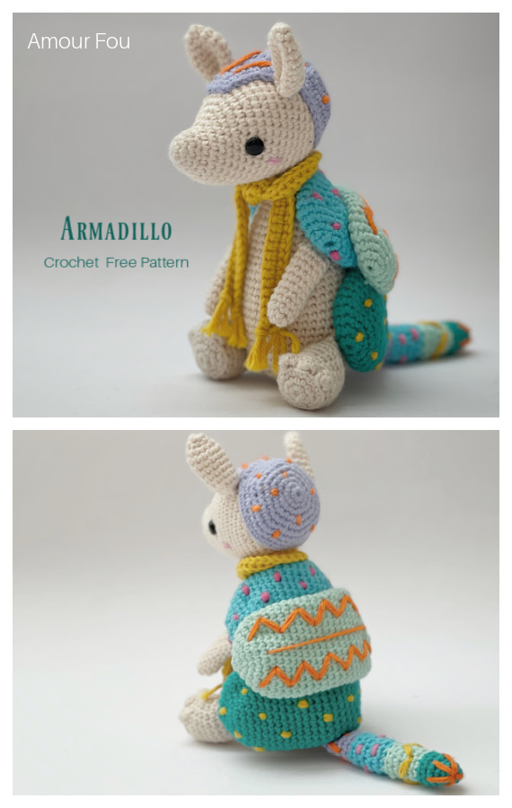 Amigurumi Armadillo Crochet Free Pattern 