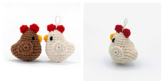 Amigurumi Chicken Keychain Crochet Free Pattern [Video]