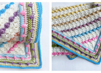Birthday Sorbet Baby Blanket Crochet Free Pattern
