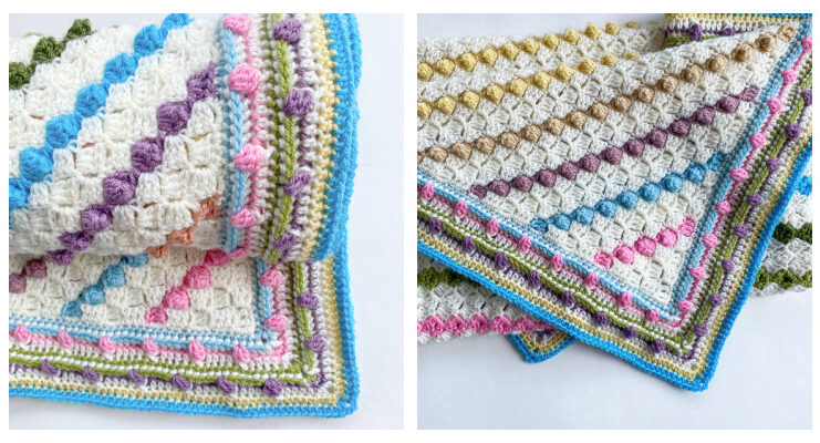 Birthday Sorbet Baby Blanket Crochet Free Pattern