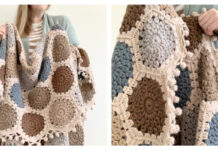 Coastline Sunburst Hexie Blanket Crochet Free Pattern