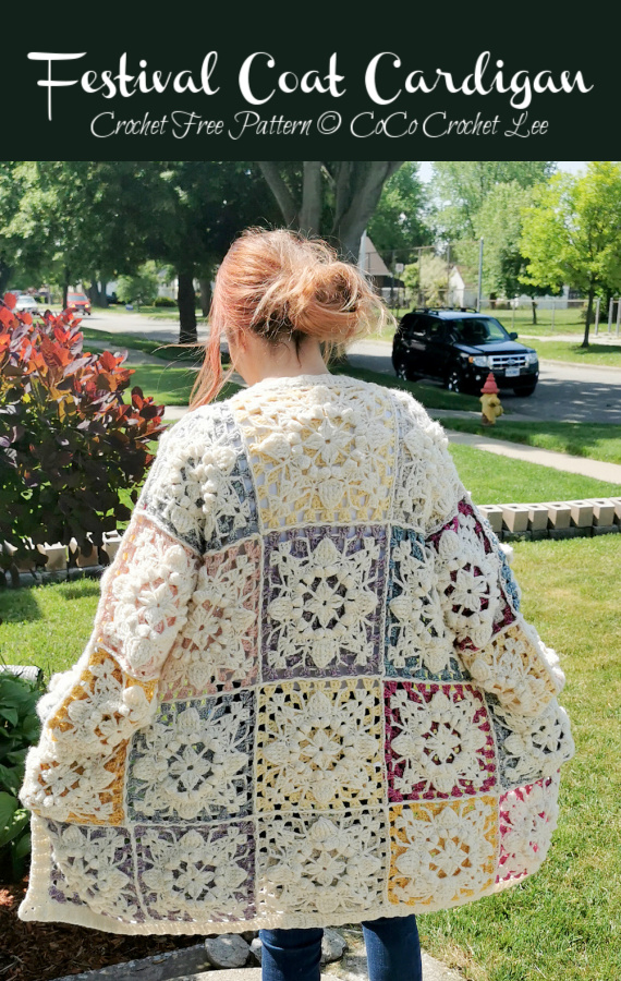 Festival Coat Cardigan Crochet Free Pattern